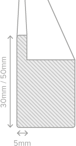 Surface frame profile