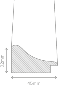 Swoop frame profile