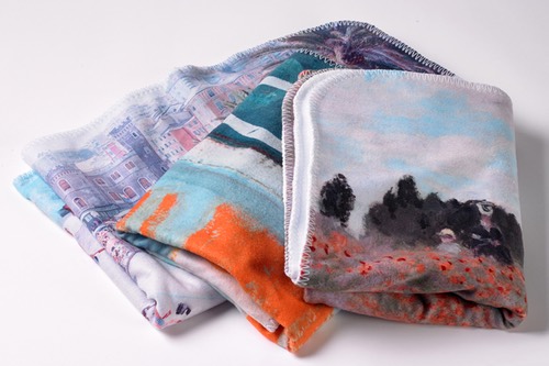 Hand-stitched fleece photo blankets